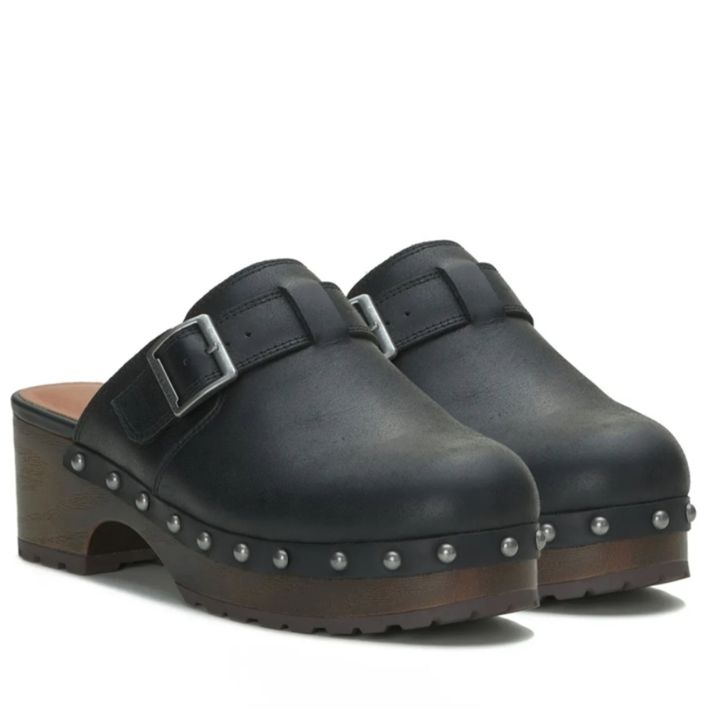 Lucky Brand Belvy Buckled Studded Clog